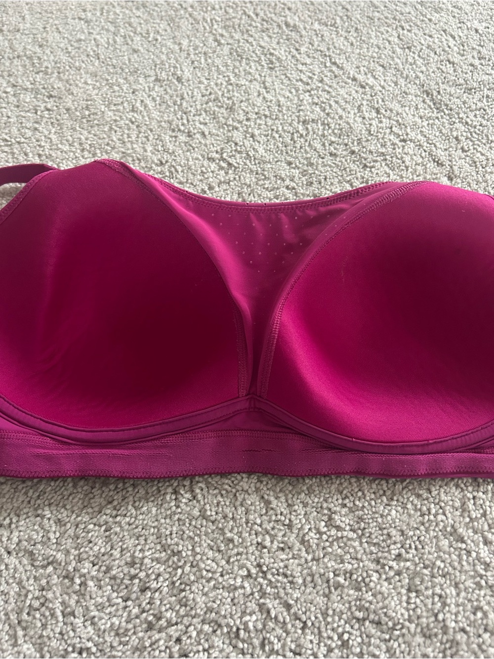 LULULEMON Run Times Bra High Support Vivid Plum Magenta Size 38D / D38 - Picture 5 of 5